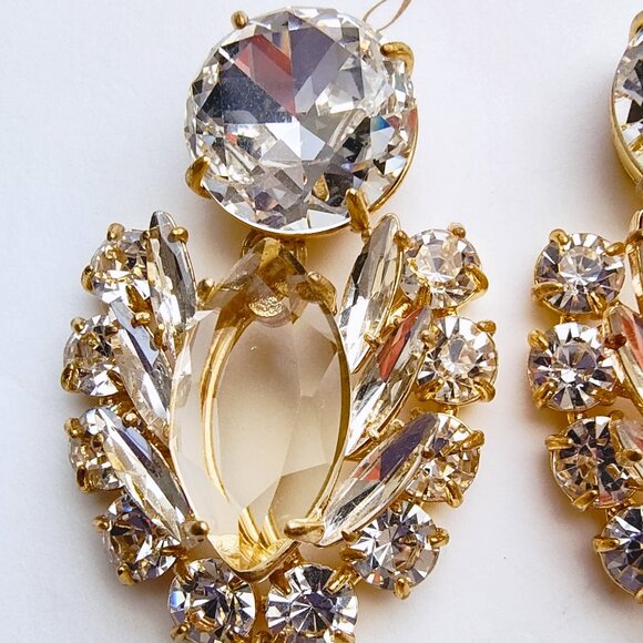 NWT J.CREW OVERSIZED CRYSTAL STATEMENT EARRINGS - Picture 6 of 11